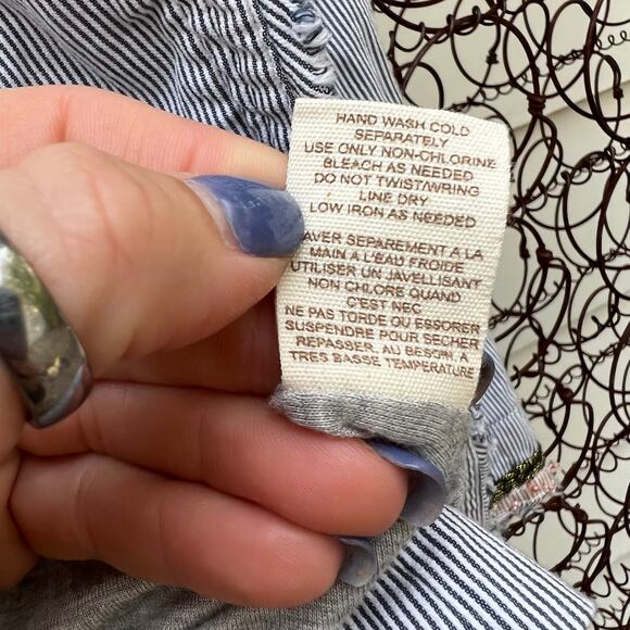 Free People boho stripe beaded oriental inspired jacket - Picture 7 of 10